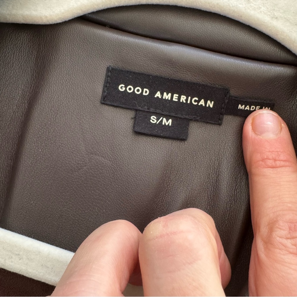 Good American Dark Brown Trench Coat - Picture 6 of 7